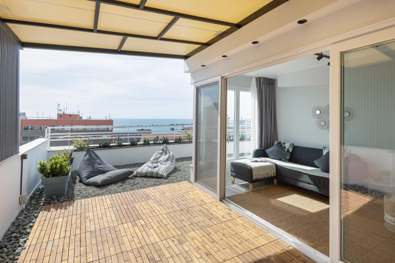 Port De L'Eau Roof Garden Apartment เทสซาโลนิกิ ภายนอก รูปภาพ