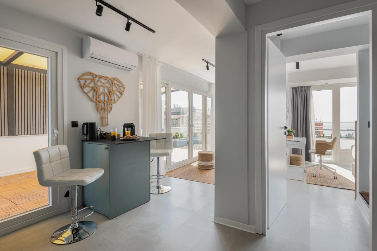 Port De L'Eau Roof Garden Apartment เทสซาโลนิกิ ภายนอก รูปภาพ